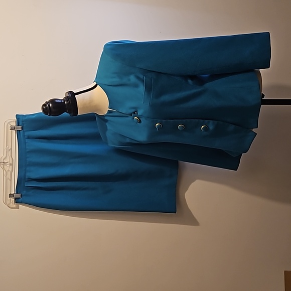 Worthington Women's 2pc Skirt Suit Matching Set Size 10 #W-820 - Picture 2 of 16